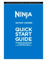 Ninja Instant Cooker Quick Start Manual preview