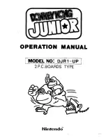 Nintendo Donkey Kong Junior DJR1-UP Operation Manual preview