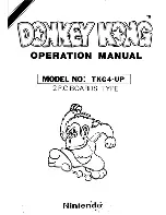 Nintendo Donkey Kong TKG4-UP Operation Manual preview