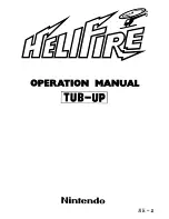 Предварительный просмотр 1 страницы Nintendo HELIFIRE TUB-UP Operational Manual