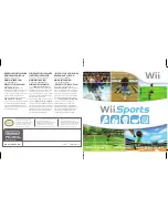 Nintendo RVL-001 - Wii Sports Pack Game Console Instruction Booklet preview