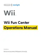 Предварительный просмотр 1 страницы Nintendo Wii Fun Center Operation Manual