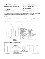 Предварительный просмотр 1 страницы Nippon Antenna UDF-80 Instruction Manual