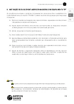 Preview for 15 page of Nippon Gases BITUBO Manual