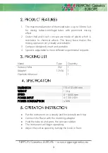 Preview for 3 page of Nippon Genetics FastGene Vortexer Mini Manual