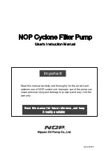 Nippon Oil Pump Cyclone Filter Pump User Instruction Manual предпросмотр