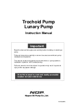 Предварительный просмотр 1 страницы Nippon Oil Pump Lunary Pump Instruction Manual