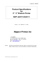 Preview for 1 page of Nippon Primex NP-2411 Product Specifications