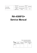 Nippon RA-4300FG+ Service Manual preview