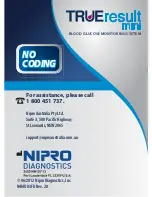 Preview for 48 page of Nipro TRUEresult mini Owner'S Booklet