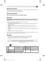 Предварительный просмотр 3 страницы NISBETS ESSENTIALS DF677 Assembly Instructions