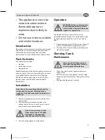 Preview for 3 page of NISBETS ESSENTIALS FD499-A Instruction Manual