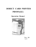 Предварительный просмотр 1 страницы Nisca PR53FS Operation Manual