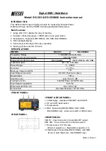 Nissei DG-503 Instruction Manual предпросмотр