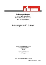 Preview for 1 page of nissen BakoLight LED GPS/2 L8G Operating Instructions Manual
