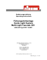 Preview for 1 page of nissen Multi-Light Cascade 220 LED L8H 670/1 Operating Instructions Manual