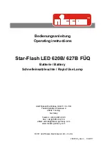 Preview for 1 page of nissen Star-Flash LED 620A Operating Instructions Manual