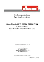 nissen Star-Flash LED 620A Operating Instructions Manual предпросмотр