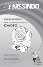 Preview for 1 page of Nissindo IC-AO60 Operating Instructions Manual