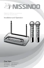 Nissindo LX-2020 Installation And Operation Manual предпросмотр