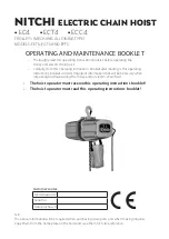 Nitchi EC4 Series Operating And Maintenance preview