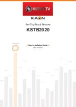 NITCO TV KAON KSTB2020 User'S Installation Manual preview
