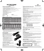 Предварительный просмотр 2 страницы Nitecore CG7 User Manual