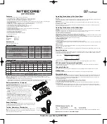 Nitecore Chameleon CG7 User Manual предпросмотр