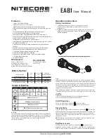 Preview for 1 page of Nitecore EA81 User Manual