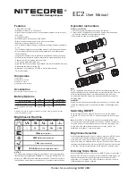 Preview for 1 page of Nitecore ec2 User Manual