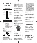 Preview for 2 page of Nitecore EMR10 Quick Start Manual