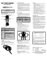 Preview for 2 page of Nitecore EMR20 Quick Start Manual