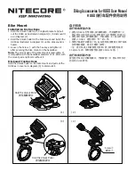 Nitecore HU60 User Manual предпросмотр