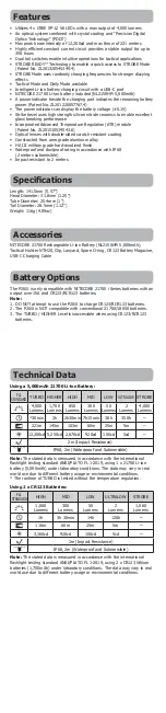 Предварительный просмотр 2 страницы Nitecore i-Generation 21700 User Manual