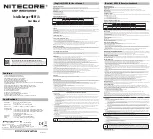 Nitecore Intellicharger NEW i4 User Manual preview