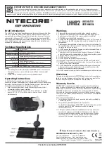 Предварительный просмотр 1 страницы Nitecore LHH82 User Manual