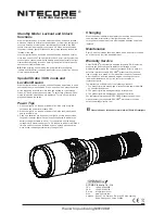 Предварительный просмотр 2 страницы Nitecore Nitecore EC25 User Manual