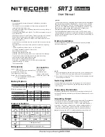 Nitecore SRT 3 DEFENDER User Manual предпросмотр