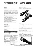 Preview for 1 page of Nitecore SRT 7 Revenger User Manual