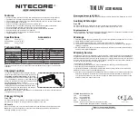 Nitecore TIKI UV User Manual preview