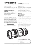 Предварительный просмотр 2 страницы Nitecore TM 06 User Manual