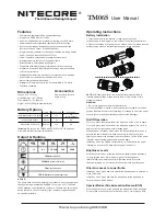 Nitecore TM06S User Manual preview