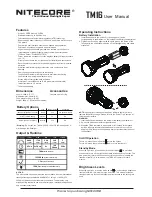 Nitecore TM16 User Manual preview