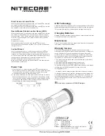 Предварительный просмотр 2 страницы Nitecore TM16GT User Manual