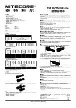 Nitecore TM38 User Manual preview