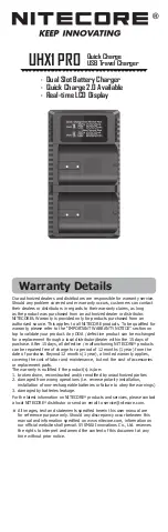 Preview for 1 page of Nitecore UHX1 PRO User Manual