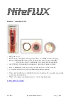 Preview for 1 page of NiteFlux Red Zone Series Product Manual