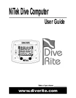 Nitek Dive computer User Manual предпросмотр