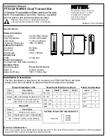 Предварительный просмотр 1 страницы Nitek FTS324104R00 Installation Manual