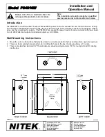 Nitek PS4816W Installation And Operation Manual preview